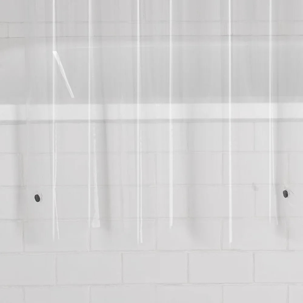 Light Weight PEVA Shower Curtain Liner Waterproof Bathroom Curtain 70 x 71 Inches Clear Translucent