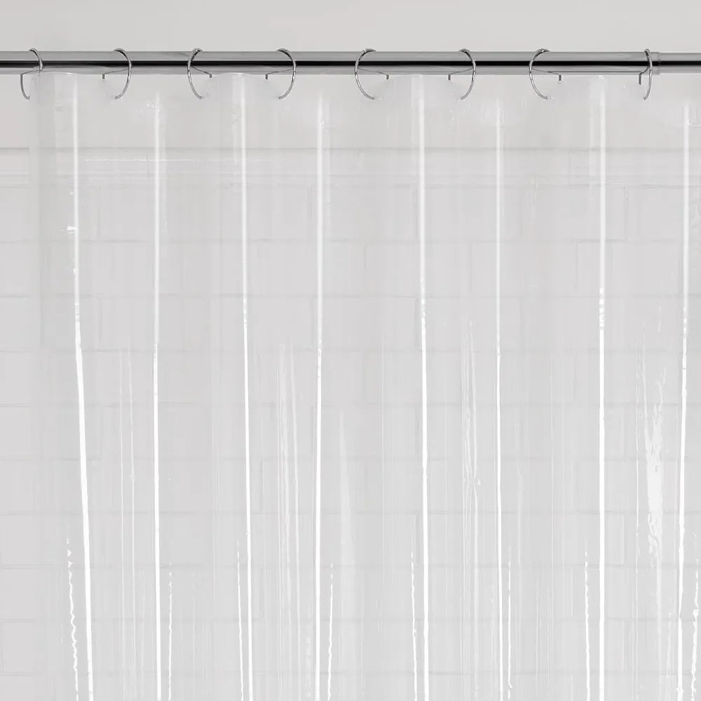 Light Weight PEVA Shower Curtain Liner Waterproof Bathroom Curtain 70 x 71 Inches Clear Translucent