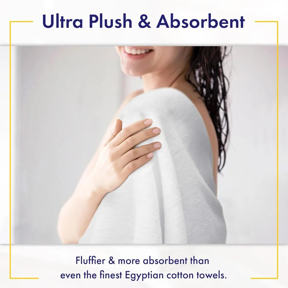 100% Organic Zero-Cotton Towels - GOTS Certified Luxury Bath Towels - Ultra Soft & Plush 700GSM Long