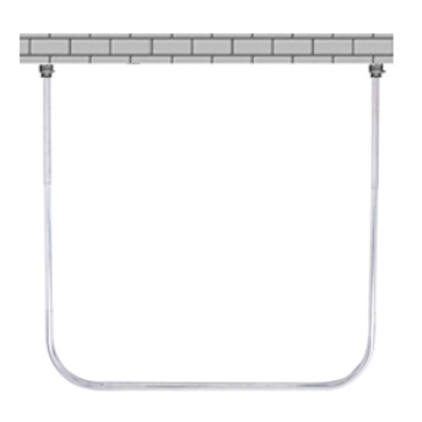 Shower Curtain Bar U Shape Adjustable Curved Bathroom Curtain Bar For Bathroom