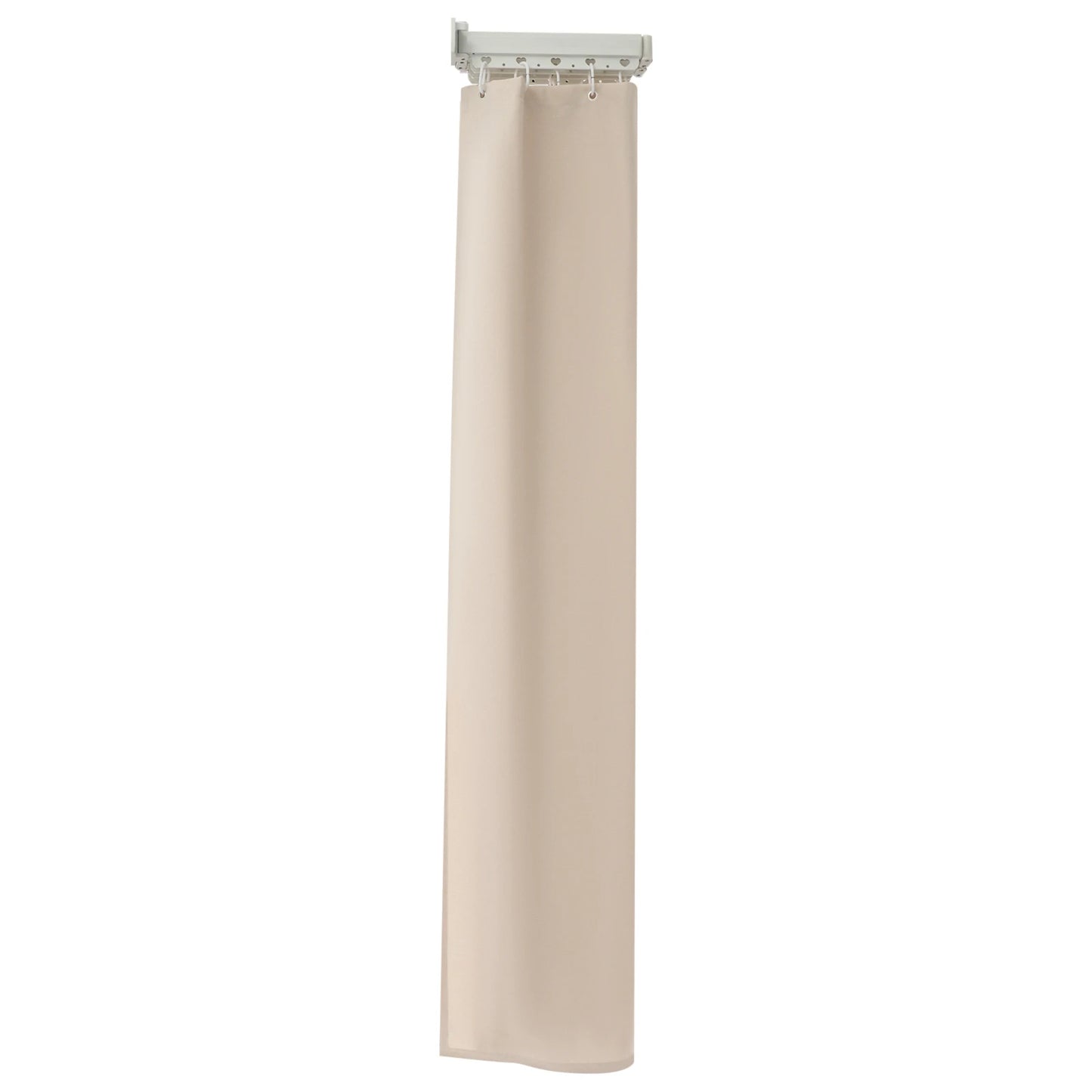 Shower Curtain Set with Folding Rod, Wall Mounted 4-Section 110lbs Capacity, L/U/Z Shape for Bathroom Dry-Wet Separation